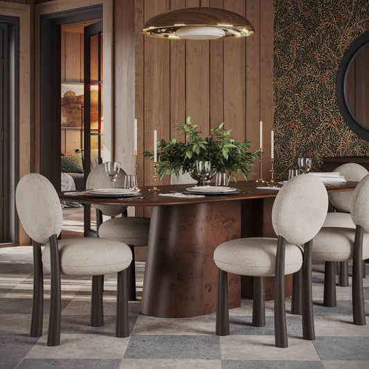 Sulley Cream Perfomance Chenille Dining Chair