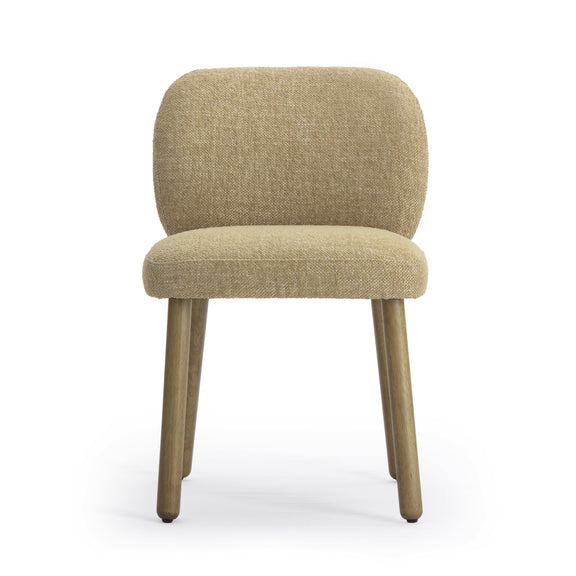 Foxy Honey Textured Performance Fabric Dining Chair