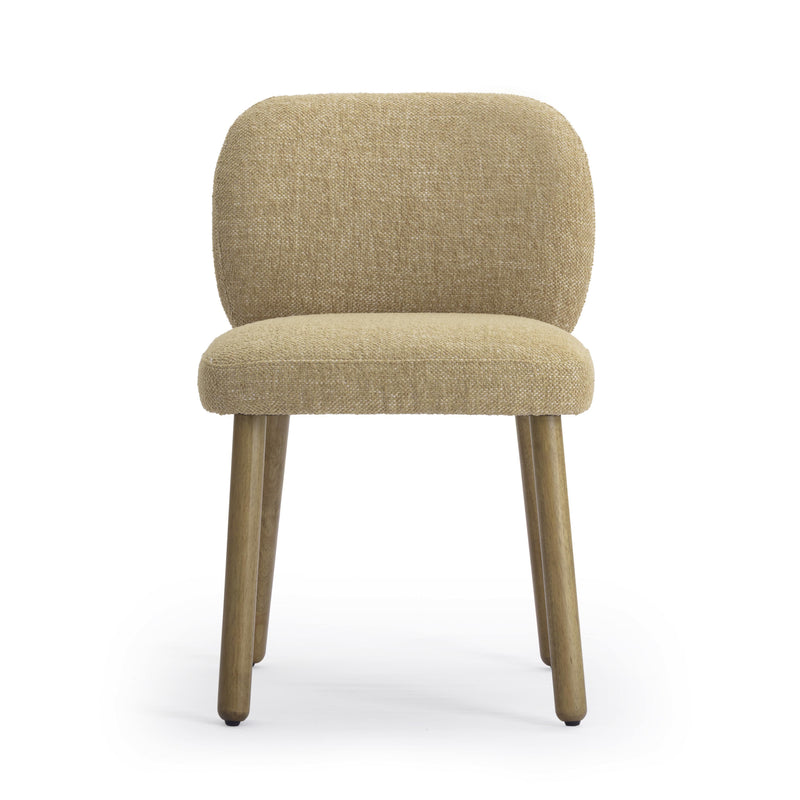 Foxy Honey Textured Performance Fabric Dining Chair