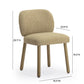 Foxy Honey Textured Performance Fabric Dining Chair