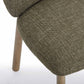 Foxy Olive Green Textured Performance Fabric Dining Chair
