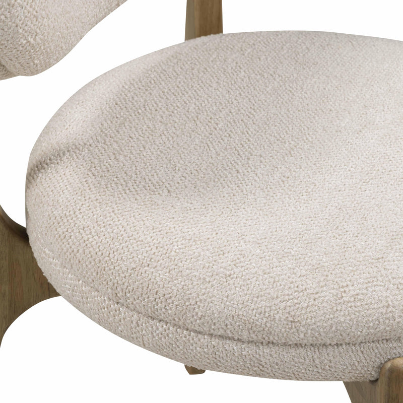 Carnation Performance Fabric Dining Chair - Cream