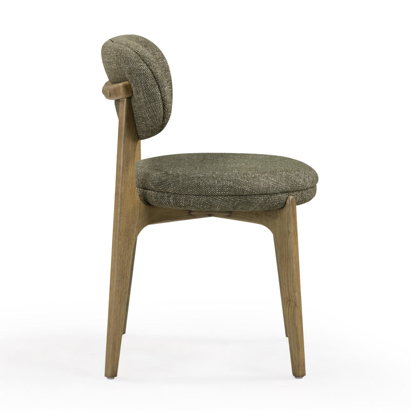 Carnation Performance Fabric Dining Chair - Forest Green