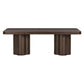 Bambi 90" Ash Rectangular Dining Table - Dark Brown