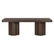 Bambi 90" Ash Rectangular Dining Table - Dark Brown
