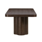 Bambi 90" Ash Rectangular Dining Table - Dark Brown
