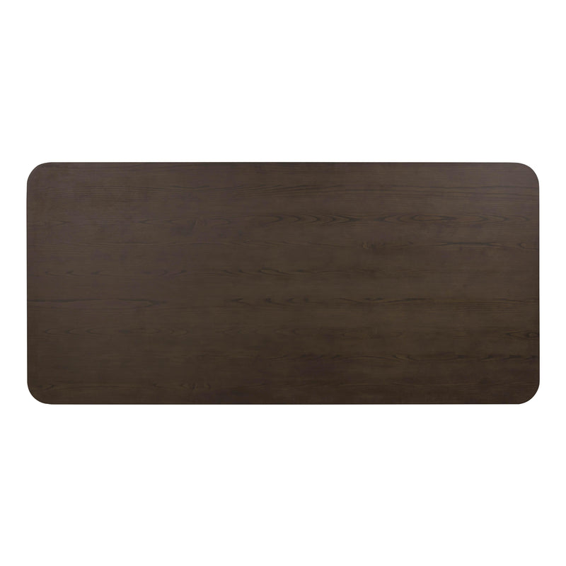 Bambi 90" Ash Rectangular Dining Table - Dark Brown