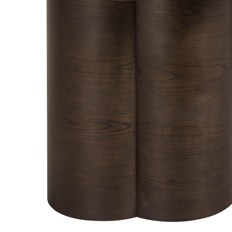 Bambi 90" Ash Rectangular Dining Table - Dark Brown