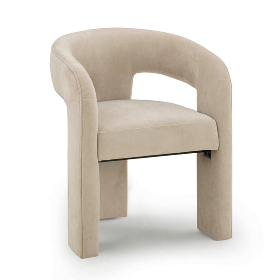 Malone Performance Chenille Dining Chair - Taupe