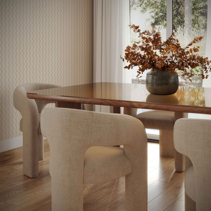 Malone Performance Chenille Dining Chair - Taupe
