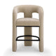 Malone Performance Chenille Stool - Taupe / Counter Height