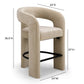 Malone Performance Chenille Stool - Taupe / Counter Height