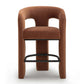 Malone Performance Chenille Stool - Rust / Counter Height