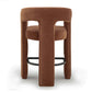 Malone Performance Chenille Stool - Rust / Counter Height