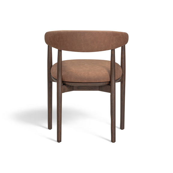Vina Performance Vegan Leather Dining Chair - Brown