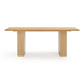 Chelsea Natural Oak Wood 79 inch Rectangular Dining Table