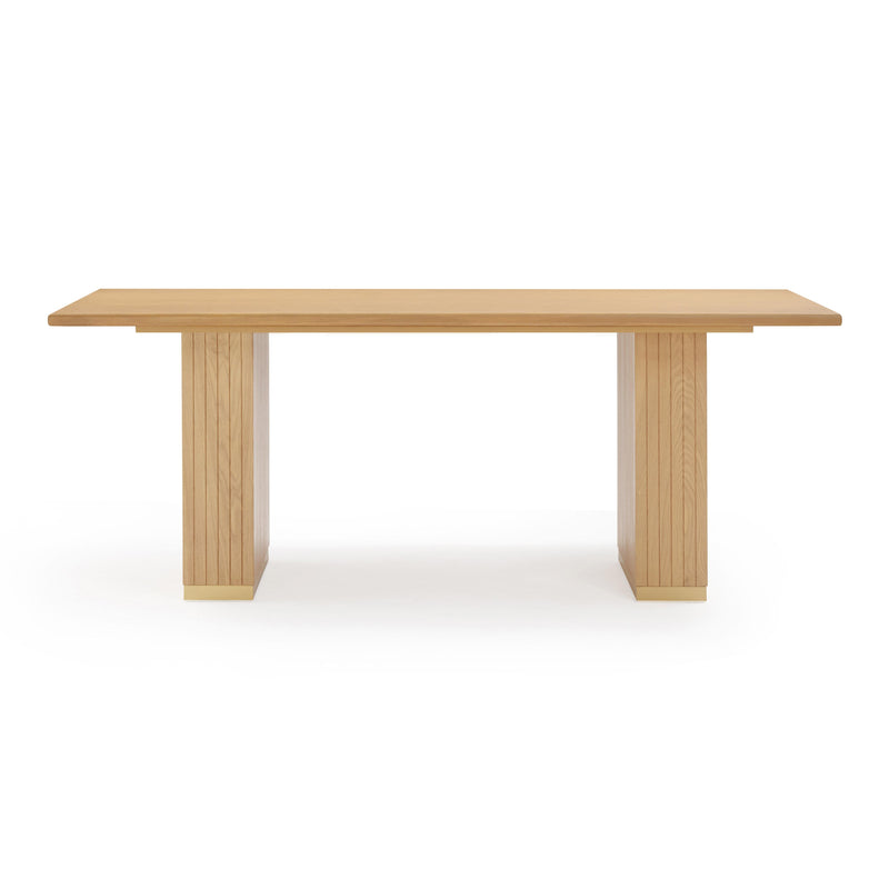 Chelsea Natural Oak Wood 79 inch Rectangular Dining Table