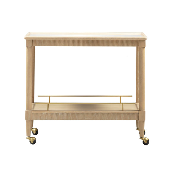 Slosh 37" Natural Ash Bar Cart