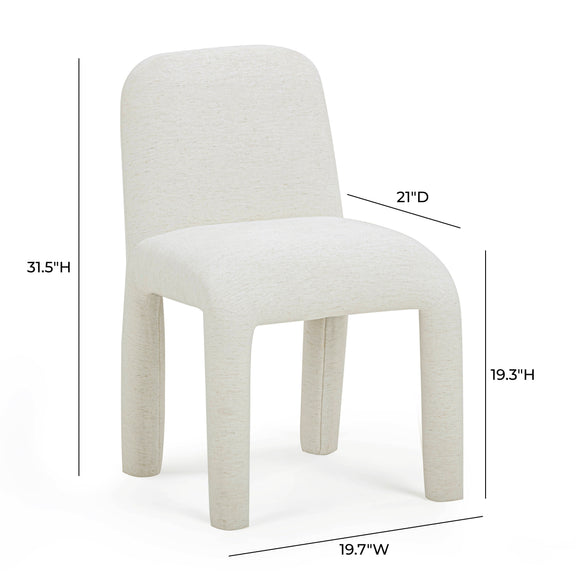 Georgia Performance Chenille Dining Chair - Cream