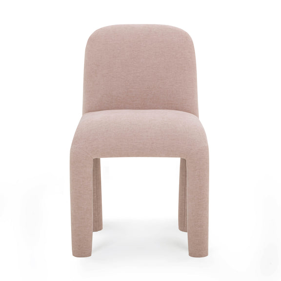 Georgia Performance Chenille Dining Chair - Light Pink