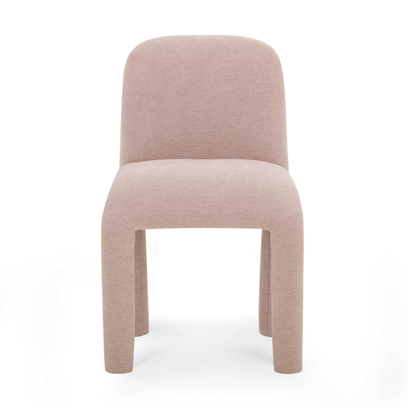 Georgia Performance Chenille Dining Chair - Light Pink