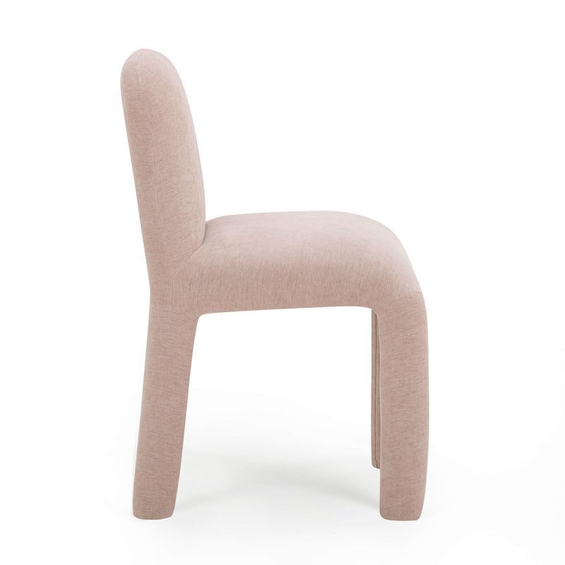 Georgia Performance Chenille Dining Chair - Light Pink
