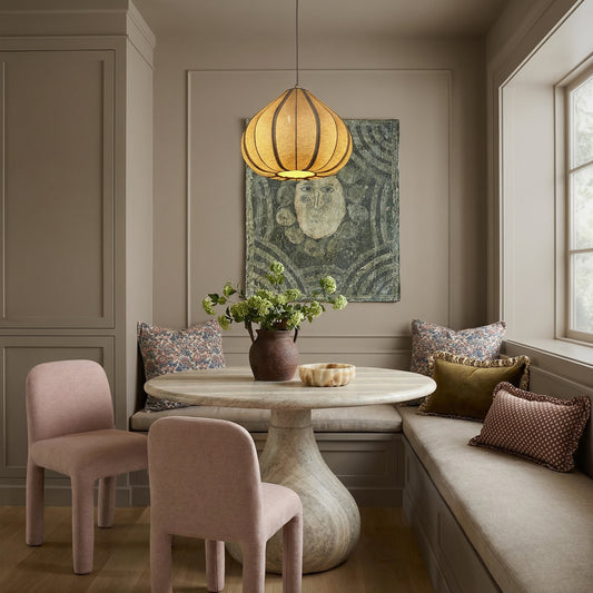 Georgia Performance Chenille Dining Chair - Light Pink