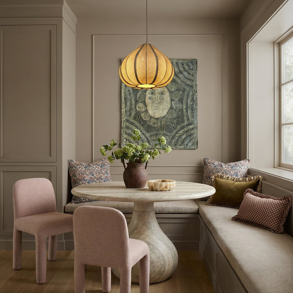 Georgia Performance Chenille Dining Chair - Light Pink
