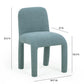 Georgia Performance Chenille Dining Chair - Light Blue