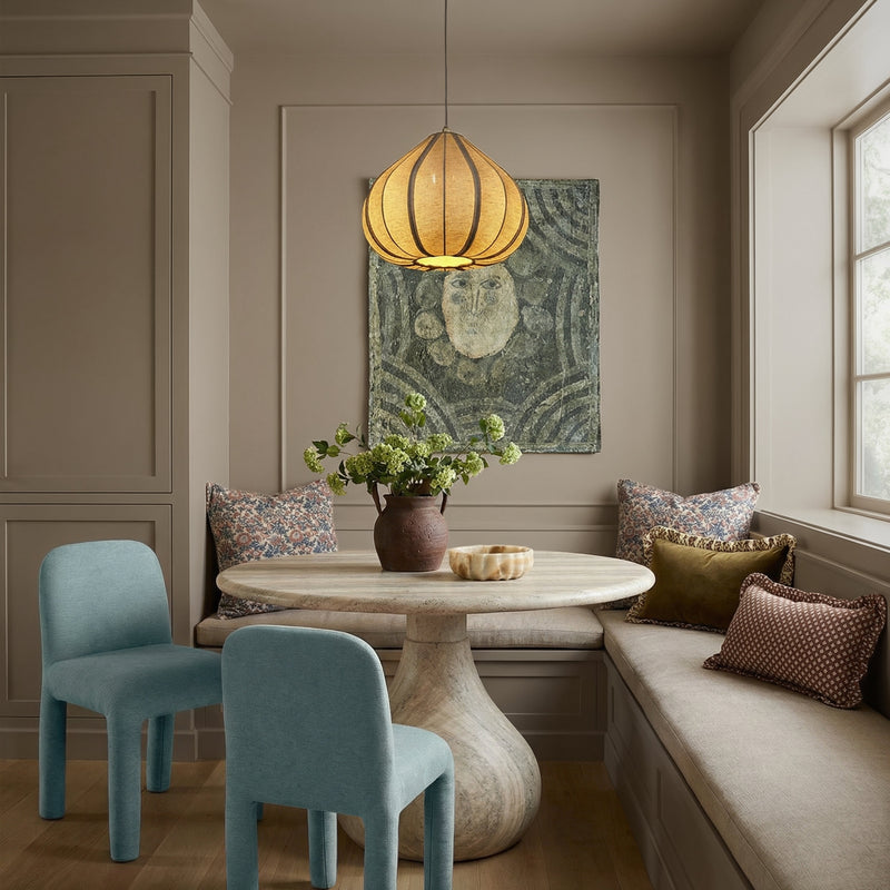 Georgia Performance Chenille Dining Chair - Light Blue