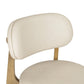 Carnation Cream Performance Vegan Leather Counter Stool