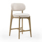 Carnation Performance Fabric Counter Stool - Cream