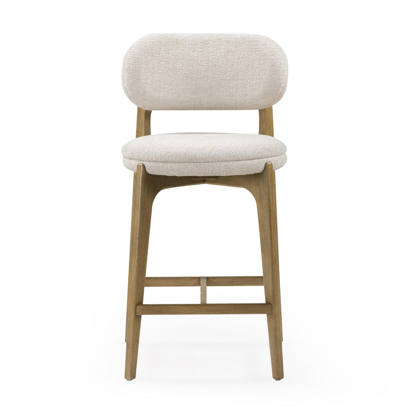 Carnation Performance Fabric Counter Stool - Cream