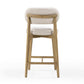 Carnation Performance Fabric Counter Stool - Cream