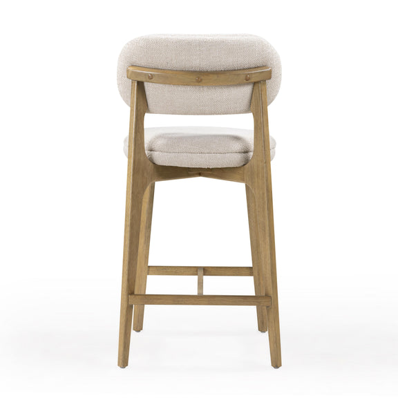 Carnation Performance Fabric Counter Stool - Cream