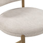 Carnation Performance Fabric Counter Stool - Cream
