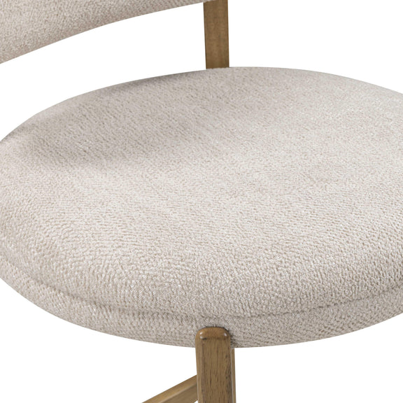 Carnation Performance Fabric Counter Stool - Cream