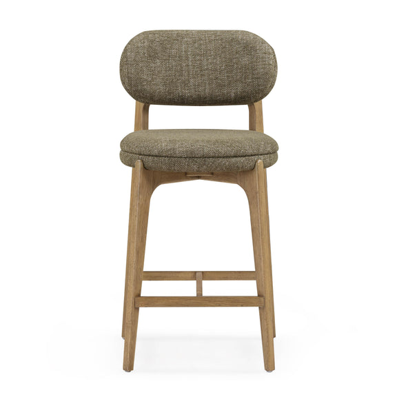Carnation Performance Fabric Counter Stool - Forest Green