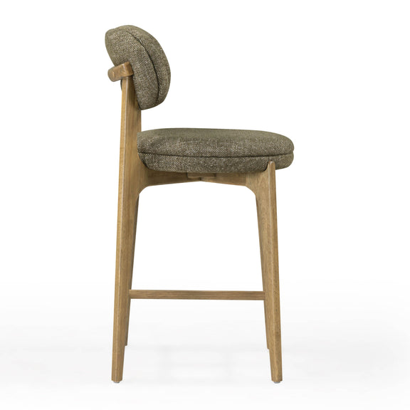 Carnation Performance Fabric Counter Stool - Forest Green