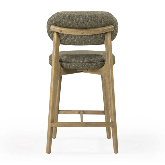 Carnation Performance Fabric Counter Stool - Forest Green