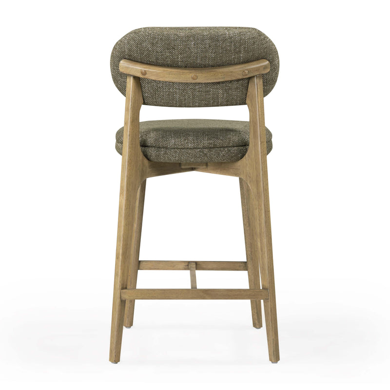 Carnation Performance Fabric Counter Stool - Forest Green