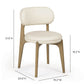 Carnation Cream Performance Vegan Leather Dining Chair