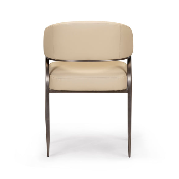 Tatum Performance Vegan Leather Dining Chair - Taupe