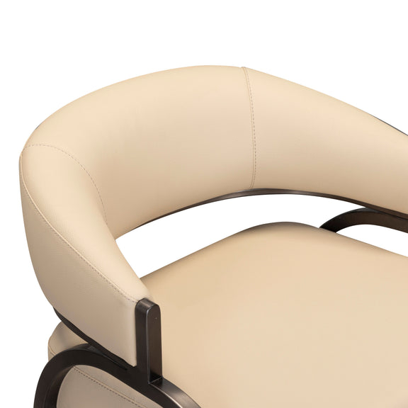 Tatum Performance Vegan Leather Counter Stool - Taupe
