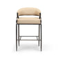 Tatum Performance Vegan Leather Counter Stool - Taupe