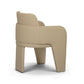 Leo Performance Vegan Leather Dining Chair - Taupe