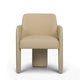 Leo Performance Vegan Leather Dining Chair - Taupe