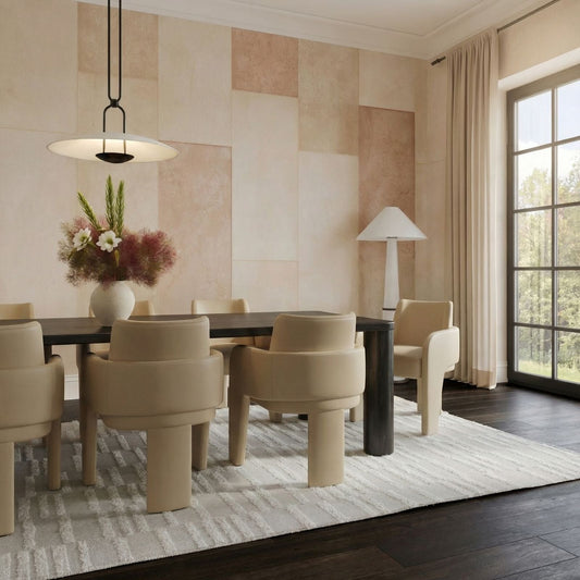 Leo Performance Vegan Leather Dining Chair - Taupe