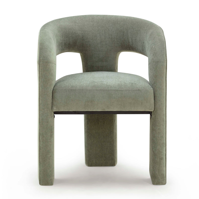 Malone Performance Chenille Dining Chair - Green