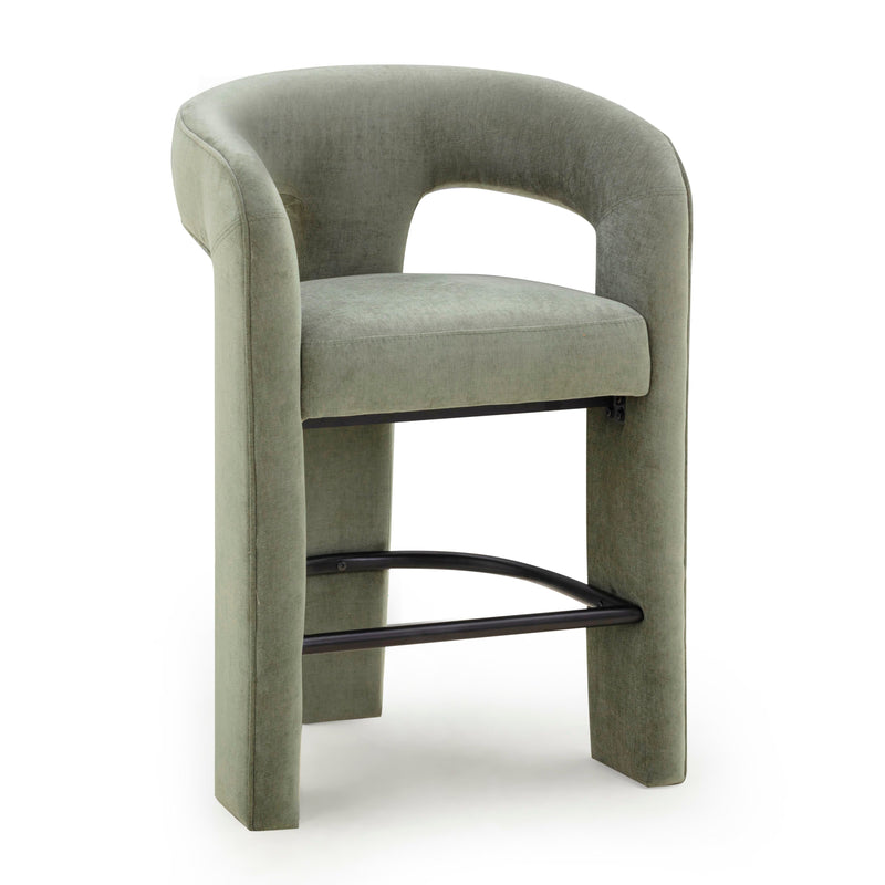 Malone Performance Chenille Stool - Green / Counter Height